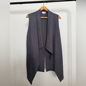 Mud Pie Charcoal Open Front Vest